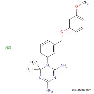 Molecular Structure of 80555-76-6 (1,3,5-Triazine-2,4-diamine,
1,6-dihydro-1-[3-[(3-methoxyphenoxy)methyl]phenyl]-6,6-dimethyl-,
monohydrochloride)