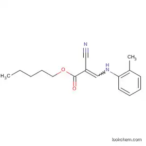 Molecular Structure of 80677-54-9 (2-Propenoic acid, 2-cyano-3-(methylphenylamino)-, pentyl ester)