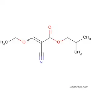 Molecular Structure of 80677-64-1 (2-Propenoic acid, 2-cyano-3-ethoxy-, 2-methylpropyl ester)