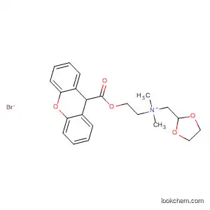 1,3-Dioxolane-2-methanaminium,
N,N-dimethyl-N-[2-[(9H-xanthen-9-ylcarbonyl)oxy]ethyl]-, bromide
