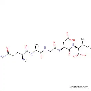Molecular Structure of 80755-85-7 (L-Valine, N-[N-[N-(N-L-glutaminyl-L-alanyl)glycyl]-L-a-aspartyl]-)