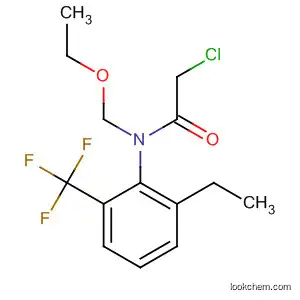 Molecular Structure of 80808-78-2 (Acetamide,
2-chloro-N-(ethoxymethyl)-N-[2-ethyl-6-(trifluoromethyl)phenyl]-)