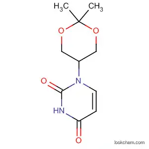 Molecular Structure of 80827-52-7 (2,4(1H,3H)-Pyrimidinedione, 1-(2,2-dimethyl-1,3-dioxan-5-yl)-)