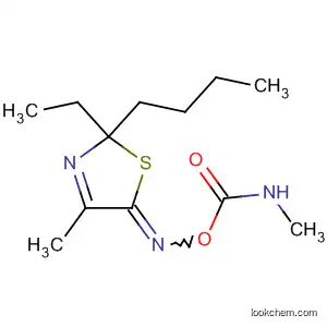 Molecular Structure of 80881-04-5 (5(2H)-Thiazolone, 2-butyl-2-ethyl-4-methyl-,
O-[(methylamino)carbonyl]oxime)