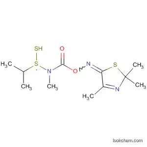 Molecular Structure of 80881-27-2 (5(2H)-Thiazolone, 2,2,4-trimethyl-,
O-[[methyl[(1-methylethyl)dithio]amino]carbonyl]oxime)