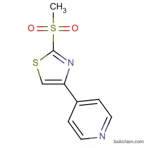 Molecular Structure of 80947-91-7 (Pyridine, 4-[2-(methylsulfonyl)-4-thiazolyl]-)