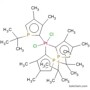 Molecular Structure of 81011-74-7 (Platinum, dichlorotris[1-(1,1-dimethylethyl)-3,4-dimethyl-1H-phosphole]-)