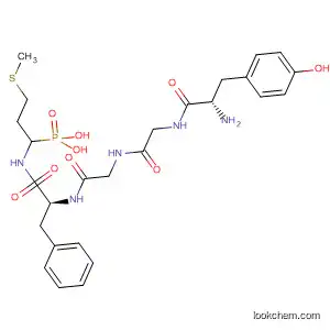Molecular Structure of 81027-49-8 (L-Phenylalaninamide,
L-tyrosylglycylglycyl-N-[3-(methylthio)-1-phosphonopropyl]-, (S)-)