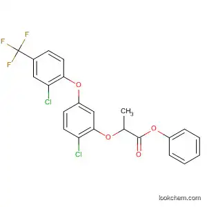 Molecular Structure of 81057-75-2 (Propanoic acid,
2-[2-chloro-5-[2-chloro-4-(trifluoromethyl)phenoxy]phenoxy]-, phenyl
ester)