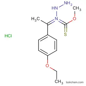 Molecular Structure of 81161-33-3 (Hydrazinecarboximidothioic acid, [1-(4-ethoxyphenyl)ethylidene]-,
methyl ester, monohydrochloride)