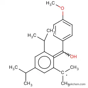 Molecular Structure of 81376-93-4 (Ethyl,
1-[2-[hydroxy(4-methoxyphenyl)methylene]-3,5-bis(1-methylethyl)phenyl]
-1-methyl-)
