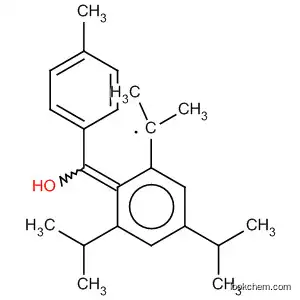 Molecular Structure of 81376-94-5 (Ethyl,
1-[2-[hydroxy(4-methylphenyl)methylene]-3,5-bis(1-methylethyl)phenyl]-1
-methyl-)