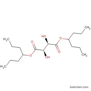 Molecular Structure of 82064-38-8 (Butanedioic acid, 2,3-dihydroxy- (2R,3R)-, bis(1-propylbutyl) ester)