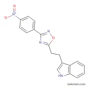 Molecular Structure of 82076-04-8 (1H-Indole, 3-[2-[3-(4-nitrophenyl)-1,2,4-oxadiazol-5-yl]ethyl]-)