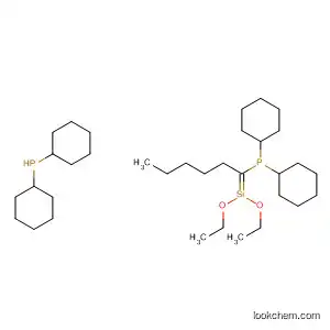 Molecular Structure of 82082-00-6 (Phosphine, [(diethoxysilylene)di-3,1-propanediyl]bis[dicyclohexyl-)