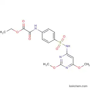Molecular Structure of 82783-45-7 (Acetic acid,
[[4-[[(2,6-dimethoxy-4-pyrimidinyl)amino]sulfonyl]phenyl]amino]oxo-,
ethyl ester)