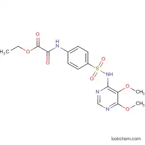 Molecular Structure of 82783-46-8 (Acetic acid,
[[4-[[(5,6-dimethoxy-4-pyrimidinyl)amino]sulfonyl]phenyl]amino]oxo-,
ethyl ester)