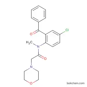 Molecular Structure of 83132-29-0 (4-Morpholineacetamide, N-(2-benzoyl-4-chlorophenyl)-N-methyl-)