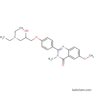 Molecular Structure of 83722-24-1 (4(3H)-Quinazolinone,
2-[4-[3-(diethylamino)-2-hydroxypropoxy]phenyl]-6-methoxy-3-methyl-)
