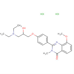 4(3H)-Quinazolinone,  2-[4-[3-(diethylamino)-2-hydroxypropoxy]phenyl]-8-methoxy-3-methyl-,  dihydrochloride