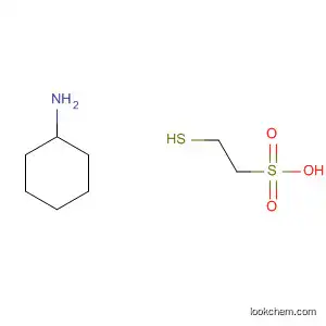 Molecular Structure of 84210-74-2 (Ethanesulfonic acid, 2-mercapto-, compd. with cyclohexanamine (1:1))