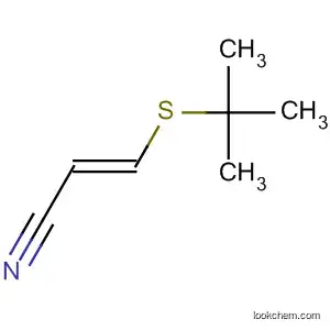 Molecular Structure of 85100-96-5 (2-Propenenitrile, 3-[(1,1-dimethylethyl)thio]-, (E)-)