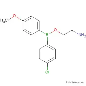 Molecular Structure of 85724-98-7 (Borinic acid, (4-chlorophenyl)(4-methoxyphenyl)-, 2-aminoethyl ester)