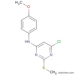 Molecular Structure of 86626-98-4 (4-Pyrimidinamine, 6-chloro-N-(4-methoxyphenyl)-2-(methylthio)-)