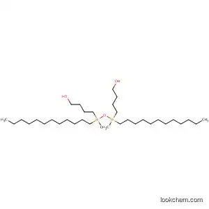 Molecular Structure of 86996-13-6 (1-Butanol, 4,4'-(1,3-didodecyl-1,3-dimethyl-1,3-disiloxanediyl)bis-)