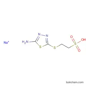 Molecular Structure of 87317-56-4 (Ethanesulfonic acid, 2-[(5-amino-1,3,4-thiadiazol-2-yl)thio]-,
monosodium salt)