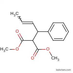 Molecular Structure of 87802-85-5 (Propanedioic acid, (1-phenyl-2-butenyl)-, dimethyl ester)