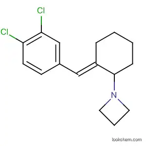 Molecular Structure of 87908-81-4 (Azetidine, 1-[2-[(3,4-dichlorophenyl)methylene]cyclohexyl]-, (E)-)