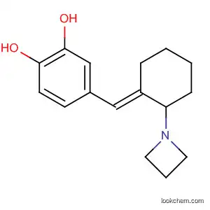 Molecular Structure of 87908-97-2 (1,2-Benzenediol, 4-[[2-(1-azetidinyl)cyclohexylidene]methyl]-, (E)-)