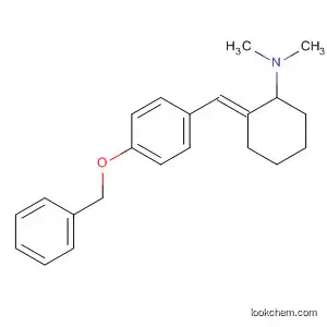 Molecular Structure of 87909-42-0 (Cyclohexanamine,
N,N-dimethyl-2-[[4-(phenylmethoxy)phenyl]methylene]-, (E)-)
