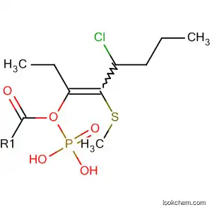 Molecular Structure of 87909-94-2 (Phosphonic acid, [3-chloro-2-(methylthio)-1-butenyl]-, diethyl ester)
