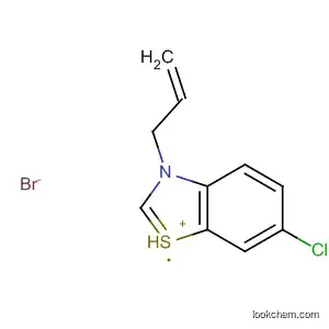 Molecular Structure of 87910-68-7 (Benzothiazolium, 6-chloro-3-(2-propenyl)-, bromide)