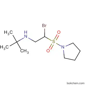 Molecular Structure of 87975-21-1 (Pyrrolidine, 1-[[1-bromo-2-[(1,1-dimethylethyl)amino]ethyl]sulfonyl]-)