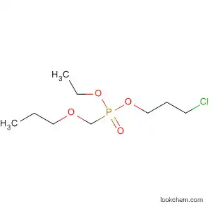 Molecular Structure of 87989-74-0 (Phosphonic acid, (propoxymethyl)-, 3-chloropropyl ethyl ester)