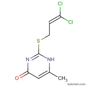 Molecular Structure of 88037-19-8 (4(1H)-Pyrimidinone, 2-[(3,3-dichloro-2-propenyl)thio]-6-methyl-)