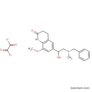 Molecular Structure of 88037-27-8 (2(1H)-Quinolinone,
3,4-dihydro-6-[1-hydroxy-2-[methyl(phenylmethyl)amino]ethyl]-8-methoxy
-, ethanedioate (salt))