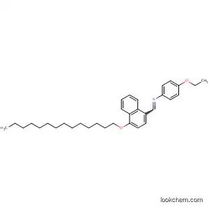 Benzenamine,
4-ethoxy-N-[[4-(tetradecyloxy)-1-naphthalenyl]methylene]-
