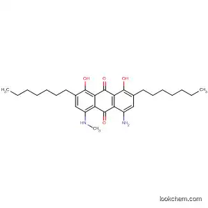 Molecular Structure of 88147-67-5 (9,10-Anthracenedione,
4-amino-2,7-diheptyl-1,8-dihydroxy-5-(methylamino)-)
