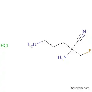 Molecular Structure of 88185-15-3 (Pentanenitrile, 2,5-diamino-2-(fluoromethyl)-, monohydrochloride)