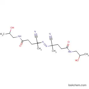 Molecular Structure of 88190-83-4 (Pentanamide, 4,4'-azobis[4-cyano-N-(2-hydroxypropyl)-)