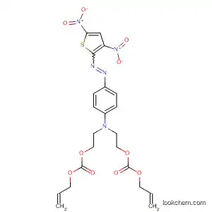 Molecular Structure of 88249-59-6 (2,8,10-Trioxa-5-azatridec-12-enoic acid,
5-[4-[(3,5-dinitro-2-thienyl)azo]phenyl]-9-oxo-, 2-propenyl ester)
