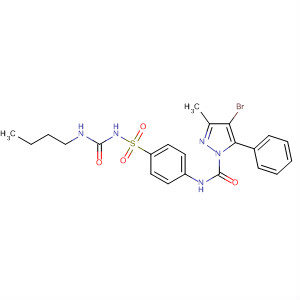 1H-Pyrazole-1-carboxamide,  4-bromo-N-[4-[[[(butylamino)carbonyl]amino]sulfonyl]phenyl]-3-methyl-5-  phenyl-