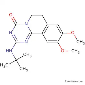 Molecular Structure of 88281-78-1 (4H-1,3,5-Triazino[2,1-a]isoquinolin-4-one,
2-[(1,1-dimethylethyl)amino]-6,7-dihydro-9,10-dimethoxy-)