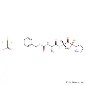 Molecular Structure of 88282-31-9 (L-Proline,
1-[L-2-amino-N-[N-[(phenylmethoxy)carbonyl]-L-alanyl]-b-alanyl]-,
mono(trifluoroacetate))