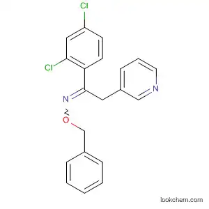Molecular Structure of 88283-12-9 (Ethanone, 1-(2,4-dichlorophenyl)-2-(3-pyridinyl)-,
O-(phenylmethyl)oxime)