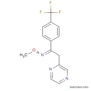 Molecular Structure of 88283-19-6 (Ethanone, 2-pyrazinyl-1-[4-(trifluoromethyl)phenyl]-, O-methyloxime)
